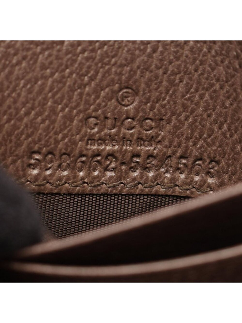 Gucci Bifold Wallet Ophidia GG Sherry Line Beige Brown Green Leather - Picture 4 of 8